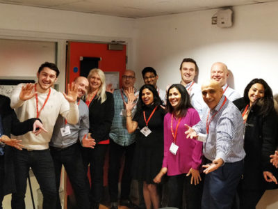 HSBC volunteers pose after taking part in the Get Ready for Work Experience session