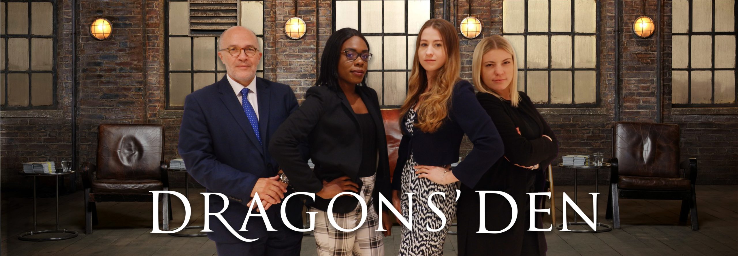 Inspire's Dragons Den cover image, four dragons and title