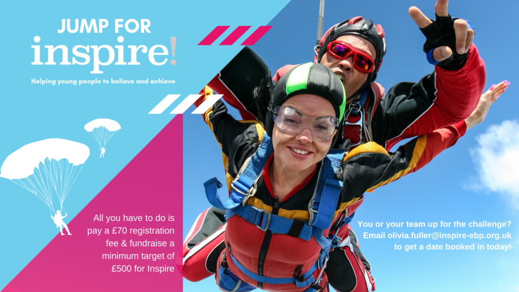 skydive challenge Inspire fundraiser